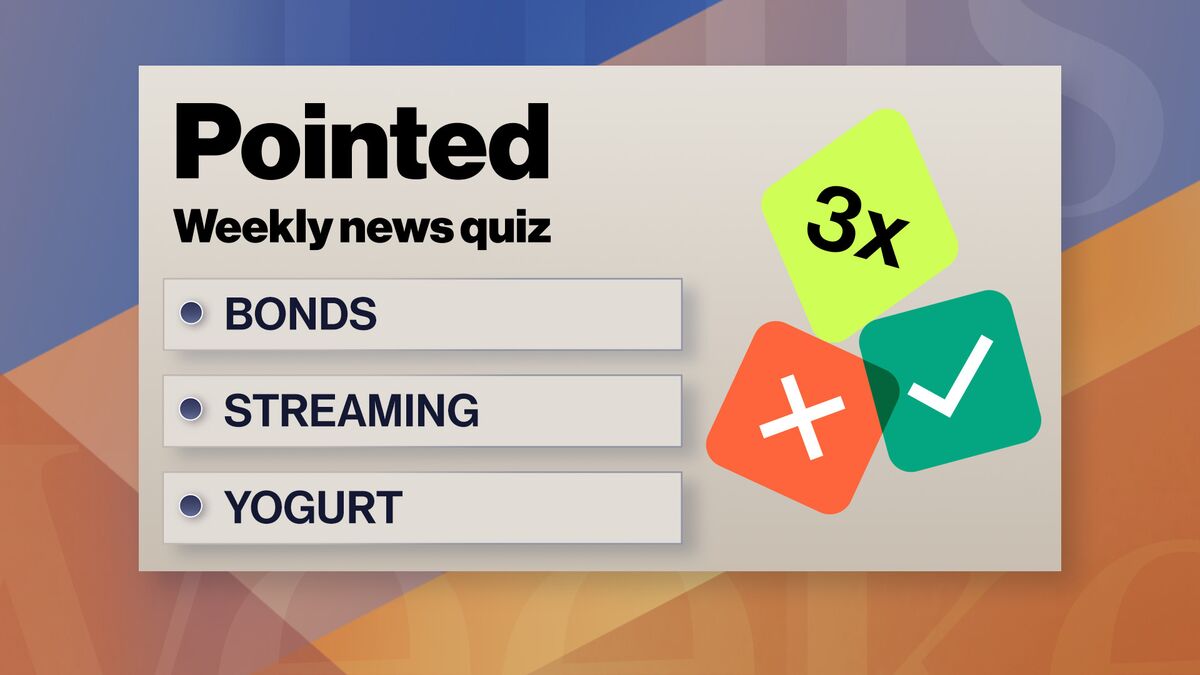 Pointed News Quiz | Bonds, Streaming, Yogurt