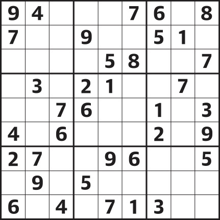 Sudoku 7,296 hard