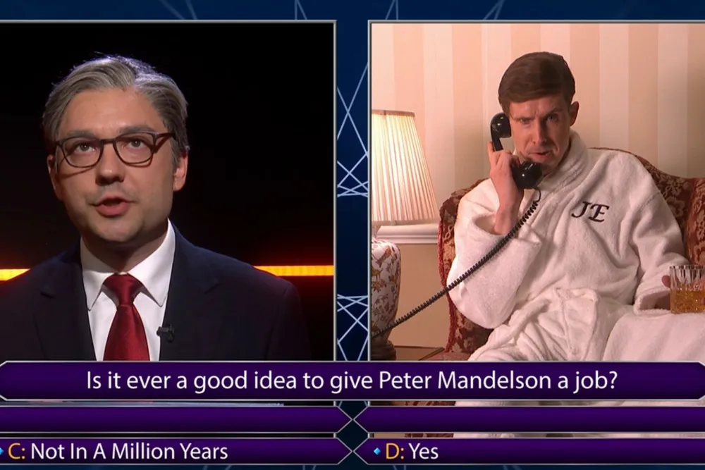 ‘SNL U.K.’ Cold Open: ‘Fake Farmer and Real A–hole’ Jeremy Clarkson Challenges Keir Starmer to a Game of ‘Who Wants to Remain a Millionaire?’ Where He Phones ‘Friend’ Peter Mandelson