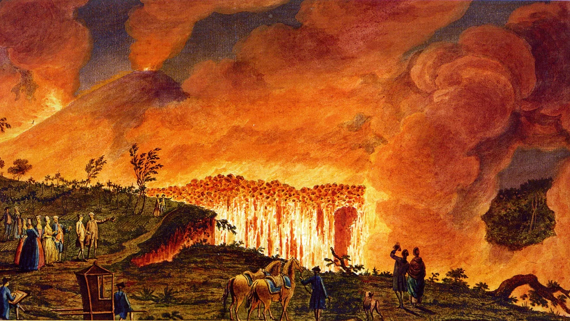 18th-century mechanical volcano roars to life 250 years later