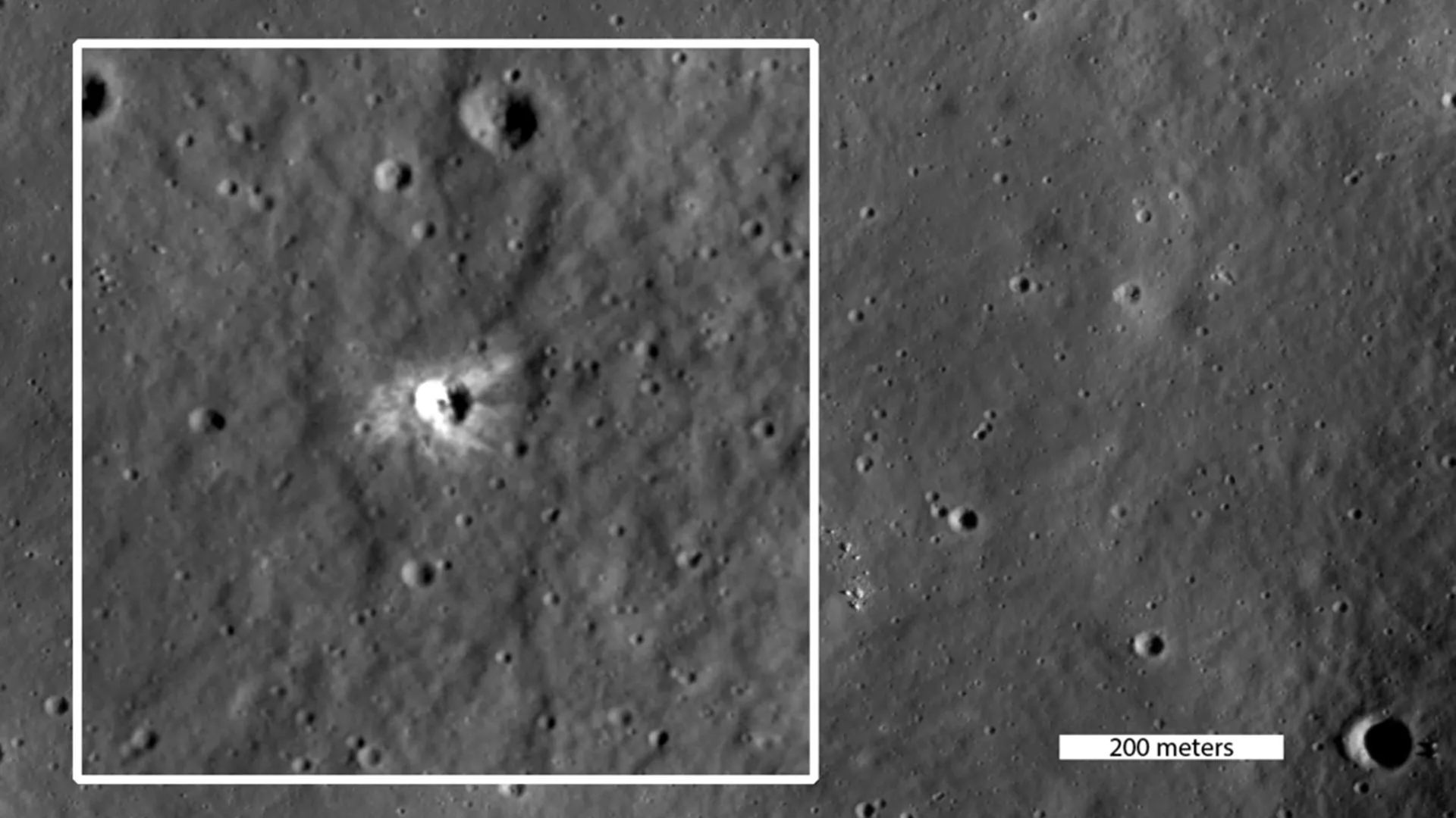 Something just hit the Moon and left a bright new scar
